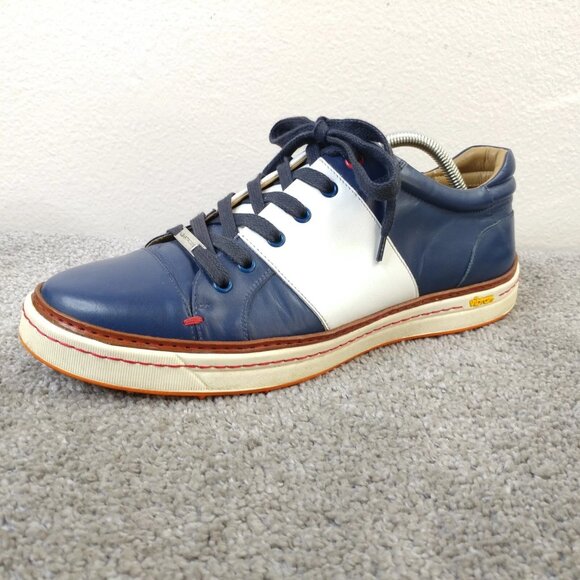 Royal Albartross Mens Size 10 Spikeless Golf Shoes Blue Made In Italy Leather - Picture 1 of 11